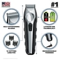 thumbnail image 2 of Wahl USA Recortadora de barba total de iones de litio para hombres con 11 peines guía para recortar, detallar y arreglar fácilmente - Modelo 9888, 2 of 5