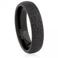 thumbnail image 1 of Hammered Black Tungsten With Ip Black Plating Ring, 1 of 1