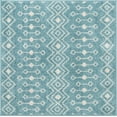 thumbnail image 2 of Unique Loom Tribal Trellis Collection Area Rug - Alaoui (3' 3" Square Aqua Blue/Ivory), 2 of 11