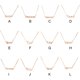 thumbnail image 4 of Collar de Amistad Sonducket Letra Inglesa Oro Rosa Signo del Zodiaco, 4 of 6