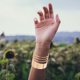 thumbnail image 4 of Pulsera de brazalete de metal de 4pcs Metal Pulsera abierta Amplia Pulseras Ajustable Muñeca Wrap Wrap, 4 of 4