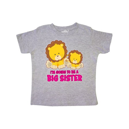 

Inktastic I m Going To Be a Big Sister with Lions Gift Toddler Toddler Girl T-Shirt