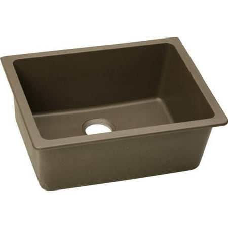 Elkay Elgu2522 Quartz Classic 24-5/8" Undermount Single Basin Quartz Composite Kitchen
