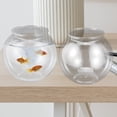 thumbnail image 4 of Miangastore Round Fish Bowl Desktop Small Aquarium Plastic Small Fish Tank Goldfish Bowl, 4 of 9