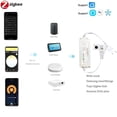 thumbnail image 4 of Tira de luces LED COB Zigbee superligera de 220 V CA, resistente al agua, con emisión de luz uniforme, sin foco, flexible, 288 LED/m para una vida inteligente, 4 of 5