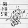 thumbnail image 3 of I Need More Space Painting Print on White Wood, 3 of 5