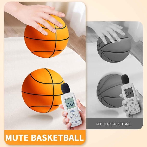 Ballon De Basket Silencieux Pour Intérieur – Tailles 5 Et 7 – Matériau PU, Absorbeur De Bruit – Parfait Pour L’entraînement à La Maison Sans Déranger