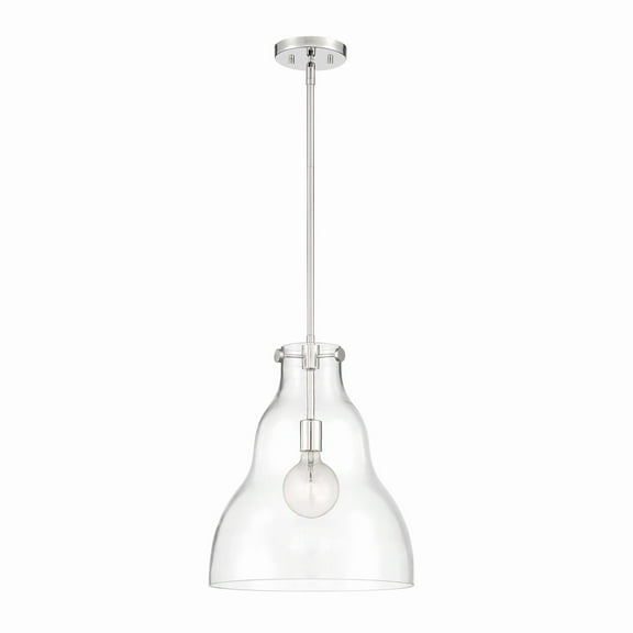 Designers Fountain Lakeview Polished Nickel 1 Light Pendant, D229M-14P-PN