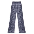 thumbnail image 6 of Karymi Sweatpants Women Elastic High Waist Plaid Wide Leg Pants, Casual Checkered Trousers with Side Pockets, Lightweight Palazzo Pants Women Clothing, 6 of 7