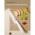 thumbnail image 4 of Ceramic Knife Set for Kitchen, Sharp Blade Fruit Cutting Knives with Cover Clean Cut Edge with Sheath (White Handle, 4 of 6