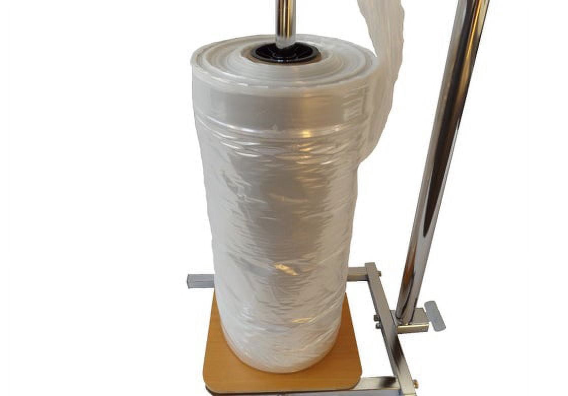 NAHANCO Single roll poly bag (garment bag) dispenser, 74", Chrome - 1/EA