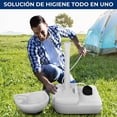 thumbnail image 4 of Lavabo Portátil Fregadero para Camping SereneLife con Tanque de Agua de 19L, Bomba de Pie, Dispensa Jabón y Soporte para Toallas, Compacto con Asa para Transportar, Ideal Actividades al Aire Libre, 4 of 8