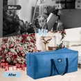 thumbnail image 6 of Yexmas 3 Pack Large Christmas Tree Storage Bag,Fits up to 7.5 ft Artificial Trees,Christmas Wreath Garland Storage Bag,Christmas Ornament Storage Box,Reinforced Handles & zipper,Blue, 6 of 7