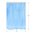 thumbnail image 6 of AmazerBath Shower Curtain Liner, 72x72 Transparent Blue Shower Curtain Liner, Lightweight Plastic Shower Curtain Liner, Cute Waterproof Shower Liner for Bathroom with 3 Magnets and 12 Grommet Holes, 6 of 9