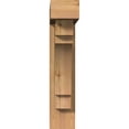 thumbnail image 2 of Ekena Millwork 5 1/2"W x 22"D x 26"H Merced Block Smooth Bracket w/ Offset Brace, Western Red Cedar, 2 of 25