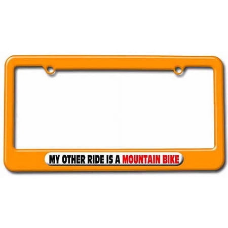 My Other Ride Is A Mountain Bike License Plate Tag Frame  Multiple Colors price history on PriceWatchPro