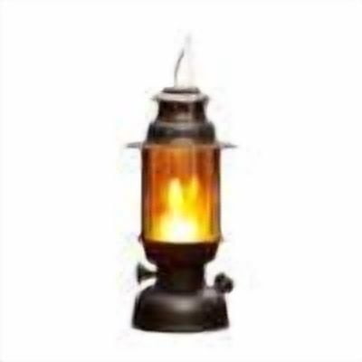 Vintage LED Hurricane Lantern – Battery Operated, Warm White, Dimmer Switch, 15 LEDs, 150 Lumen, Copper Finish, Indoor/Outdoor