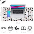 thumbnail image 5 of Long Mouse Pads for Desk,White Cow Spot Pattern Desk Mats on Top Of Desks, Desk Mouse Pad Extra Large with 3mm Non-Slip Base and Stitched Edge for Gaming,Office,Work,Home 35.4"x15.7", 5 of 6