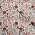 thumbnail image 1 of oneOone Silk Tabby Red Fabric Floral Retro Craft Projects Decor Fabric Printed By The Yard 42 Inch Wide, 1 of 5