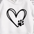 thumbnail image 6 of Ohufall 1-10 Years Kids Girls Sweatshirts Hooded Heart Print Long Sleeve Top Casual Loose Comfy Fashion Sweatshirt, 6 of 6