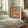 thumbnail image 3 of Abundance of Thoughts - India Digital Art Surrealism Modern Art Abstract Flowers Botanical Geometric Fruit Unframed Wall Art Print 9 x 12 inches, 3 of 13