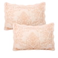 thumbnail image 3 of Home Soft Things 4-Piece Reversible Damask Embroidery Bedspread Set, Salmon, King 102"x90", 3 of 5