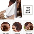 thumbnail image 4 of Peel and Stick Wallpaper Chocolate chip cookies sackcloth wood table for your Modern Art Wall Mural Decor Self Adhesive and Removable 69in x 98in, 4 of 8