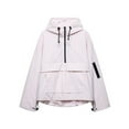 thumbnail image 1 of WEIYLL Womens Fall Tops Plus Size Hooded Jacket Lightweight Hiking Skiing Adjustable Drawstrings Light Pink Ladies Fall Tops ,XL, 1 of 8