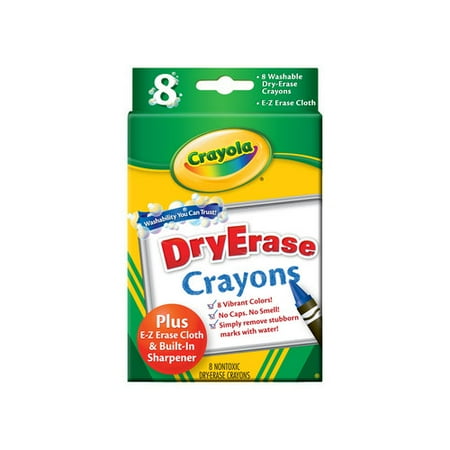 Crayola Dry-Erase Crayons, 8-Count