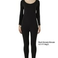 thumbnail image 2 of Sonducket Calzoncillos largos para mujer, conjunto de ropa interior de fondo de Color sólido, capa base térmica para clima frío de invierno, ropa de Ropa interior Negro Sonducket AP013701-05, 2 of 6