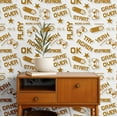 thumbnail image 2 of S4Sassy Peel & Stick Vinyl Wallpaper, Chic Game Console Print Wallpaper Contact Paper Waterproof- Mustard, 25"x60",Removable Wall Covering for Kids room wall decor, Playroom, 2 of 9