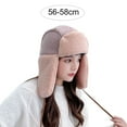 thumbnail image 6 of Eoperou Earflap Hat Thickened Sherpa Lining Windproof Thermal Soft Ears Comfortable Winter Men Women Couple Motorcycle Lei Feng Cap for Outdoor, 6 of 8