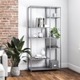 thumbnail image 1 of Systembuild Evolution Mission District Metal Bookcase Room Divider, Graphite, 1 of 8