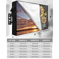 thumbnail image 7 of Outdoor TV Cover 52 to 55 Inch Weatherproof, Inspirational Words Sunflower Waterproof TV Screen Protector for Outside Decor with Zipper and Pocket 52"L x 30"H , Farmhouse Vintage Floral, 7 of 7