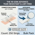 thumbnail image 3 of APPEARUS Large 3x9 Non-woven Body and Facial Hair Removal Wax Strips Skin Care, 250-Pack (WA1007), 3 of 8
