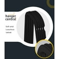 thumbnail image 4 of Hanger Central 50 Pack Space Saving Black Velvet Non-Slip Hangers with Swivel Hook, 4 of 5
