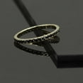 thumbnail image 4 of 1.5ct Round Cut Black Diamond Wedding Eternity Band Ring 14K Yellow Gold Plated Silver-13, 4 of 5