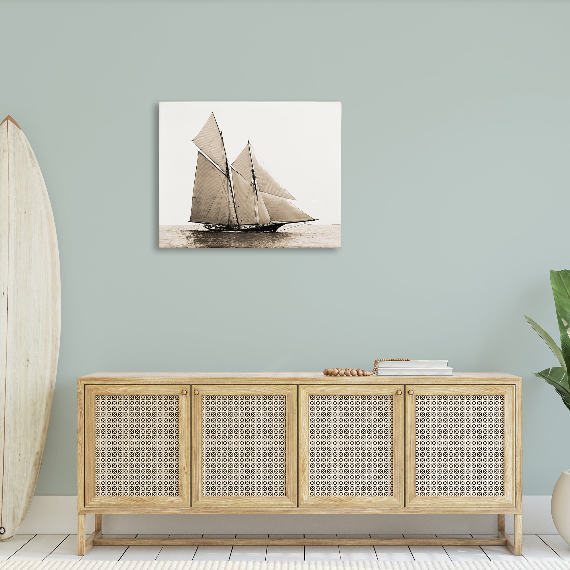 Stupell Industries Vintage Maritime Ship Transportation Photography Gallery Wrapped Canvas Art Print Wall Art, 40 x 30