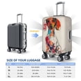 thumbnail image 2 of Colorful Dachshund Art Luggage Cover Anti Scratch, Elastic Suitcase Protector Suitcase Covers for Luggage Fits 18-32 Inch Luggage, 2 of 5