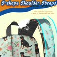 thumbnail image 5 of Rottweiler and Flowers Green Pattern 17" School Backpacks for Teens,Waterproof Oxford Fabric,S-Shape Padded Straps for School,Travel,Hiking,Camping, 5 of 6