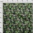 thumbnail image 3 of oneOone Coton Popeline Sergé Vert Tissu Floral Rétro Tissu Imprimé par la Cour 56 Pouces de Large, 3 of 5
