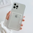 thumbnail image 2 of For Apple iPhone 11 Shockproof Hybrid Silicone Wallet Card Slot Holder Clear Case Cover, 2 of 2