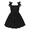 Black, variant on Girls Summer Dreeses Spaghetti Strap Bow Ruched Smocked Back Boho Beach Party Sundress, 4-14Y