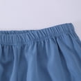 thumbnail image 7 of CYRBOKO Outfit Sets for Girls, Elastic Waist Casual Crew Neck Short Sleeve Summer Two-piece Sets Blue Size 13-17 T, 7 of 7