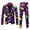 Purple, variant on Mens Carnival 3D Digital Printed Suit Set Light Business Suit Jacket Trousers Set