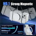 thumbnail image 5 of for iPhone 15 Plus Case, Magnetic iPhone 15 Plus Phone Case [Compatible with MagSafe] Translucent Matte Back Slim Shockproof Military-Grade Protection Anti-Fingerprint Cover, White, 5 of 13