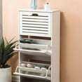thumbnail image 3 of Luxen Home White Wood 12-Pair Shoe Storage Cabinet, 3 of 3