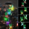 thumbnail image 2 of Colibrí Alimentado Por EnergíA Solar - Luz Que De Color - DecoracióN De JardíN Al Aire Libre, Colibrí Azul, 2 of 6
