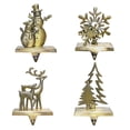 thumbnail image 2 of Calcetín Navideño Muñeco De Nieve Elk Árbol De Navidad Copo De Nieve Diseño Perchas Para Chimenea Decoraciones Navideñas Eigraketly HA042983-02, 2 of 6