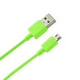thumbnail image 1 of Reiko Braided Micro Usb Data Cable 3.3 Feet In Green, 1 of 3